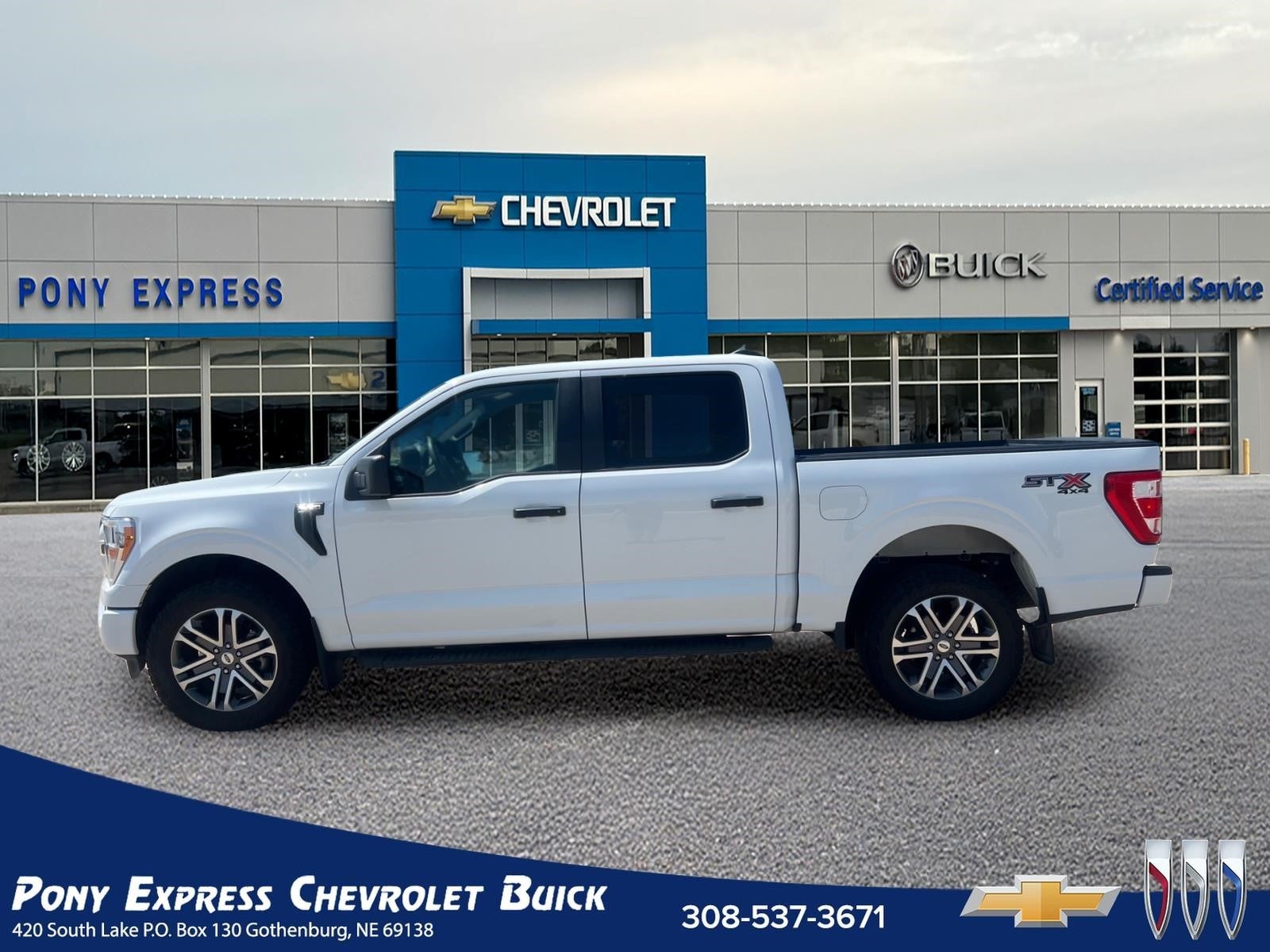 2022 Ford F-150 XL in White — front three-quarter view