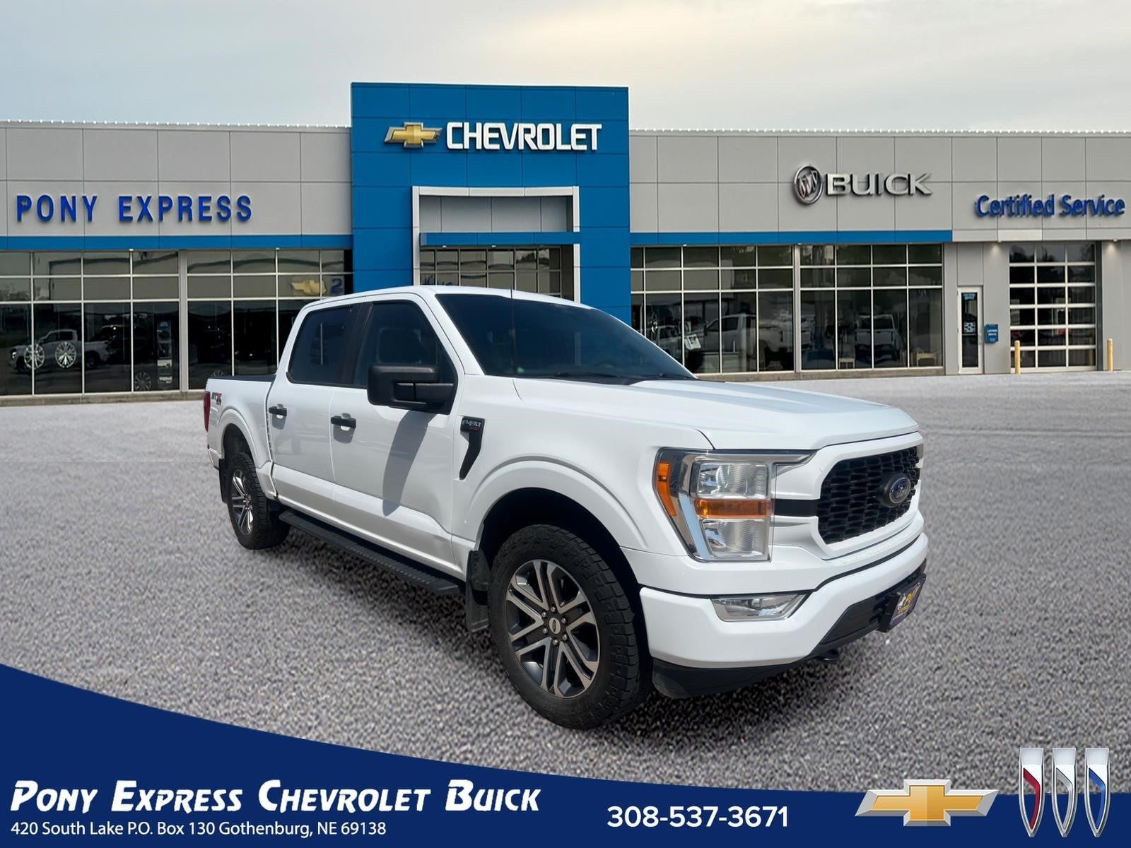 2022 Ford F-150 — rear three-quarter view