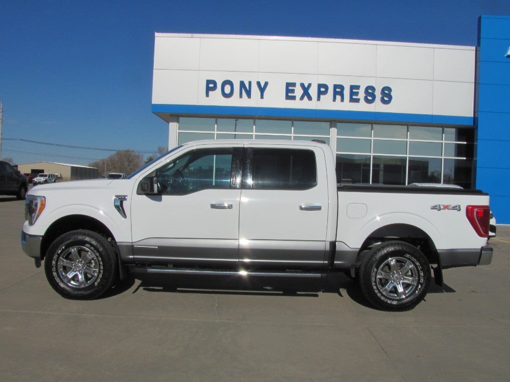 2021 Ford F-150 XL in White — front three-quarter view