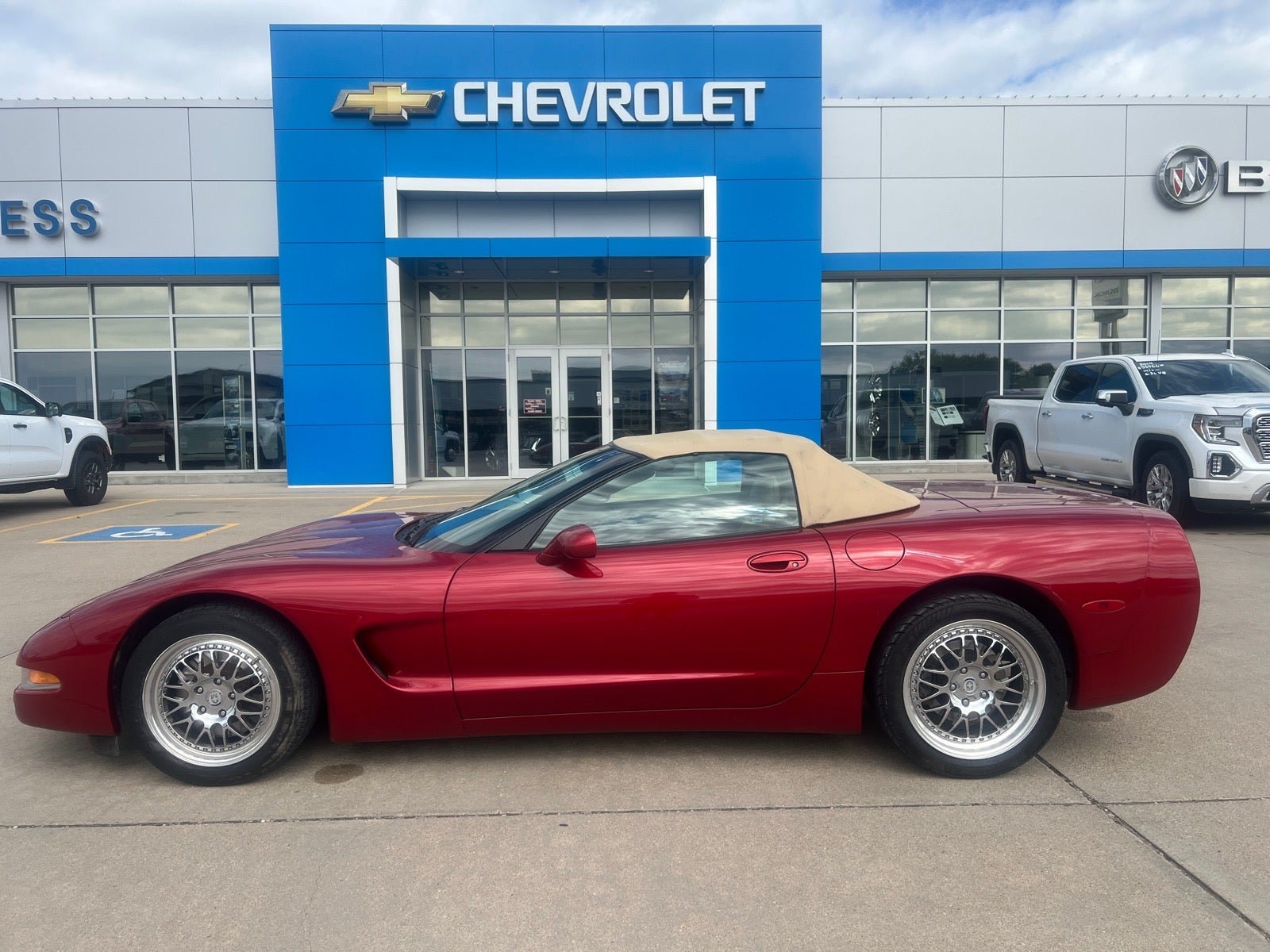 1999 Chevrolet Corvette Base in Magnetic Red Metallic — front three-quarter view