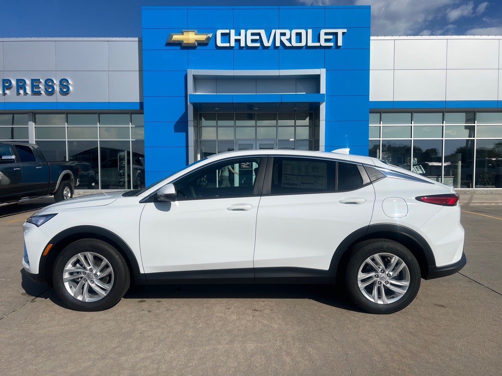 2026 Buick Envista Preferred in Summit White — front three-quarter view